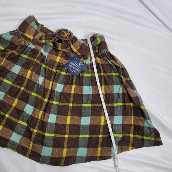 NEW LANDS' END plaid corduroy belted skort skirt 10‎ - Picture 9 of 9